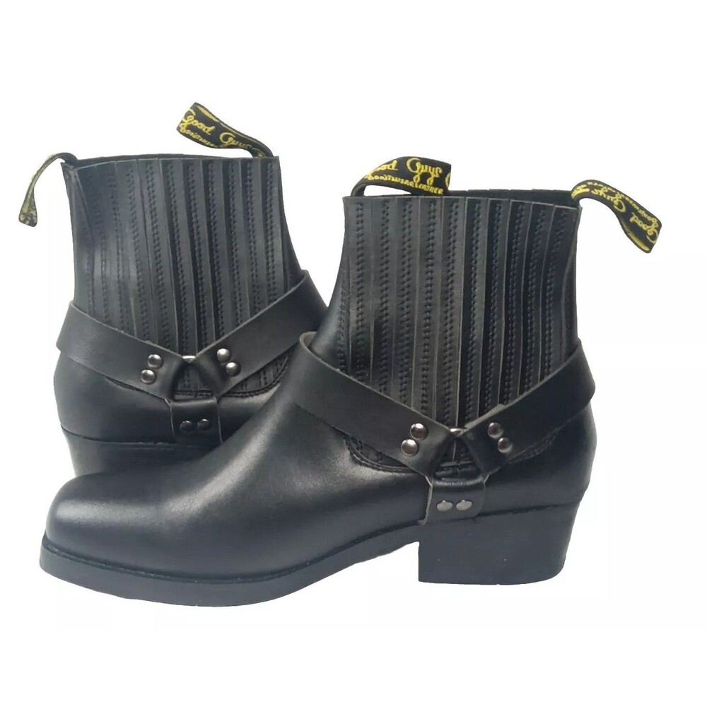 Good Guys DUKE Vegan Leather Cowboy Boots Mens Size 13 US /46 EU Black